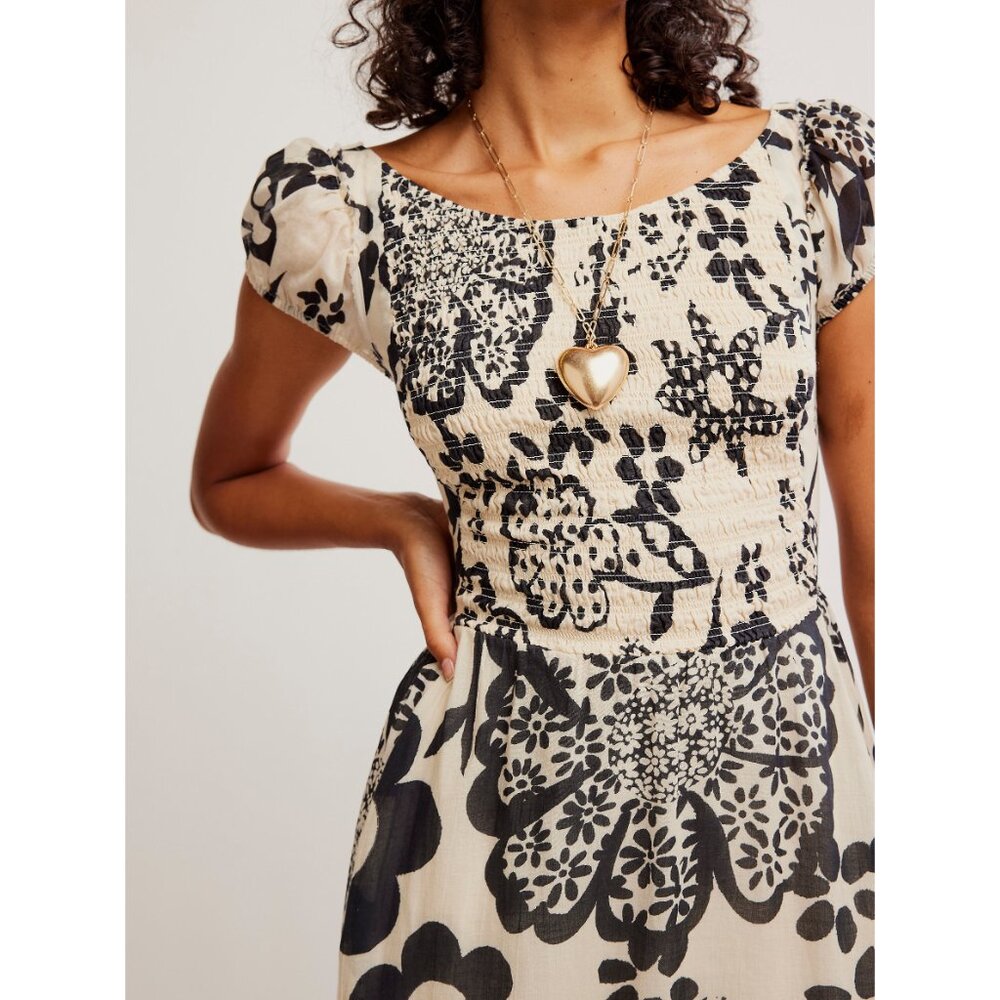 🎉LAST CHANCE🎉 FREE PEOPLE Ultraviolet Dress / Bright White Combo - Picture 4 of 10